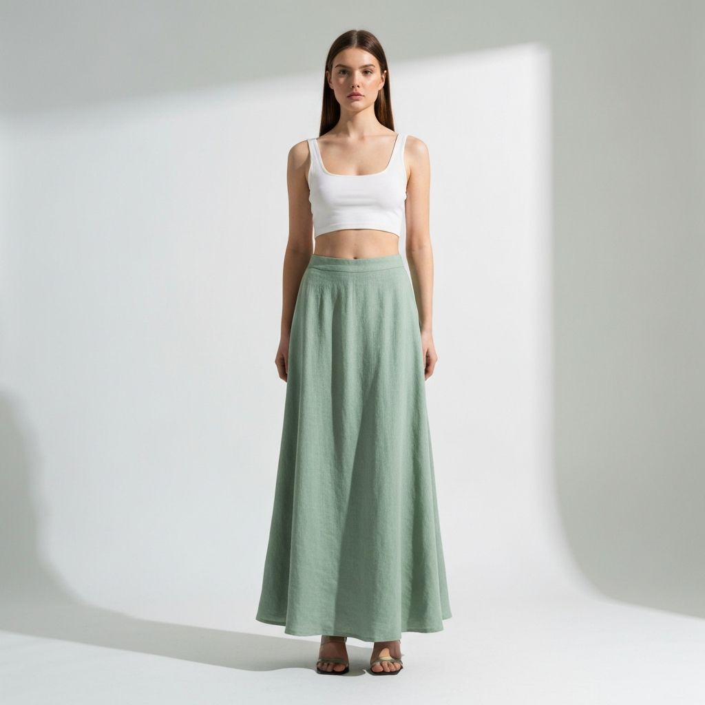 Linen Maxi Skirt